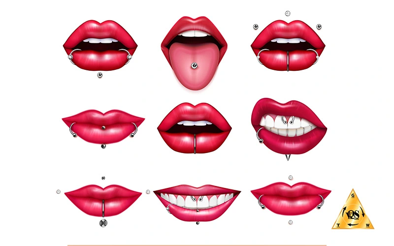 پیرسینگ لب و زبان | تاسیس کلینیک زیبایی و لیزر